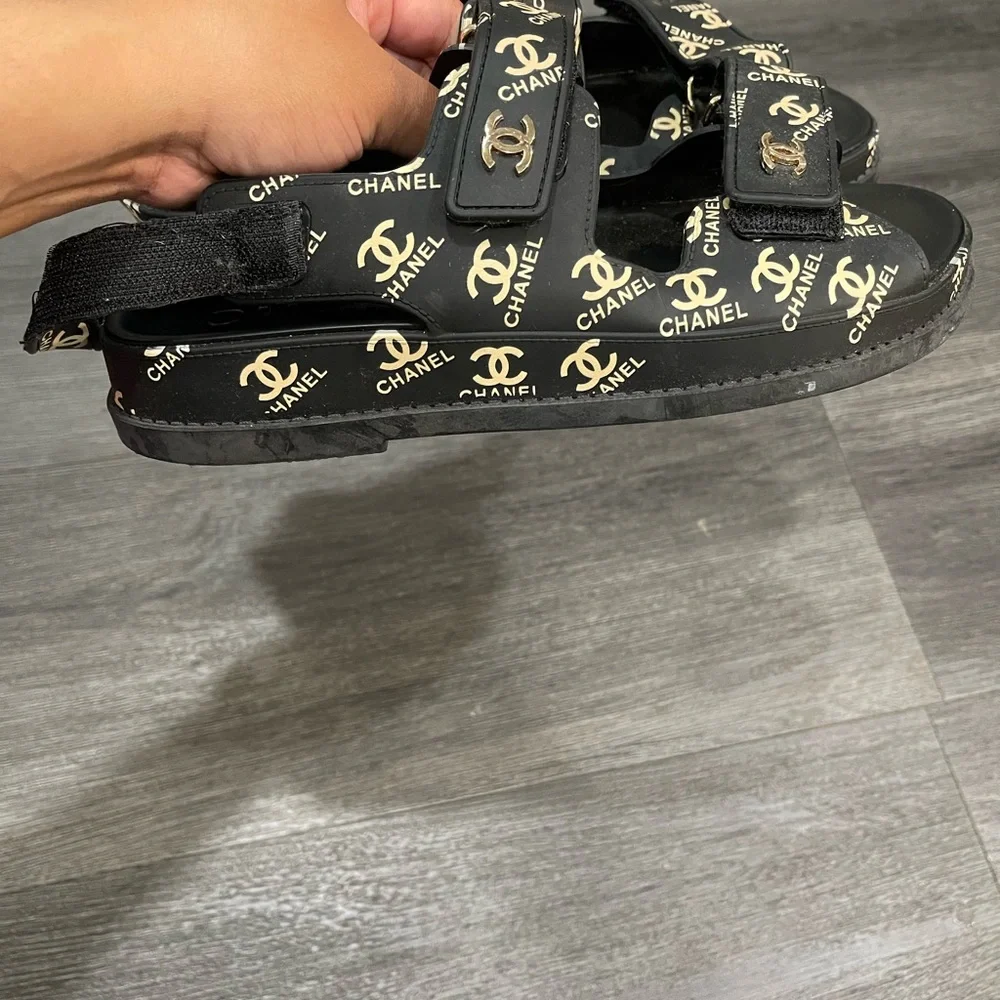 Dad Sandals with Gold Accents - Picture 3 of 12